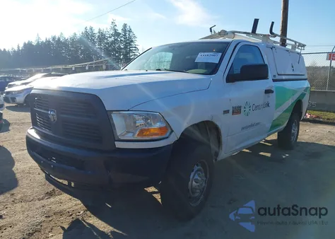 2012 Ram 2500 St from USA, damaged, VIN 3C6LD5AT7CG230200